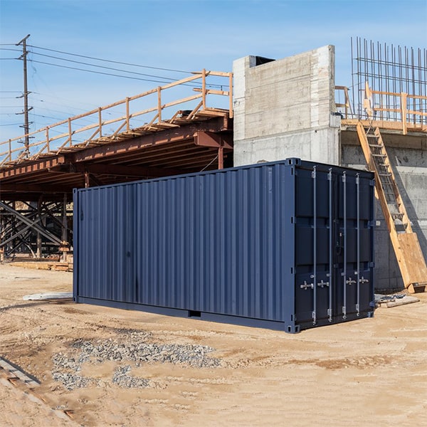 our construction site storage containers have sturdy steel construction and secure locking mechanisms to prevent theft